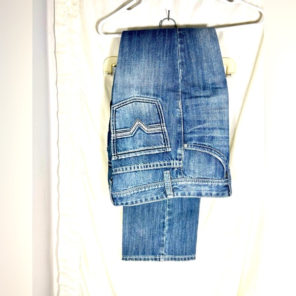 Rock and Roll Regular Fit Bootcut Jeans Size 18 R Or Measures 28x33 Preowned. - Picture 2 of 7